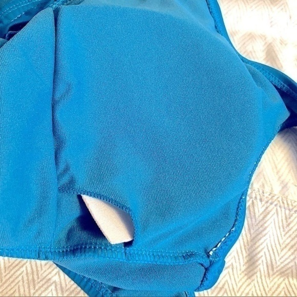 Vigoss NWOT Teal Blue Button Down Embroidered One Piece Bathing Suit Size Medium - Picture 13 of 13